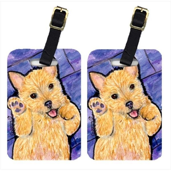 Carolines Treasures Carolines Treasures SS8911BT Norwich Terrier Luggage Tag - Pair 2; 4 x 2.75 In. SS8911BT - main
